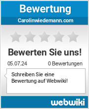 Bewertungen zu carolinwiedemann.com