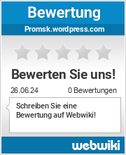 Bewertungen zu promsk.wordpress.com