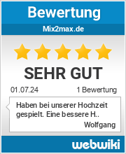 Bewertungen zu mix2max.de