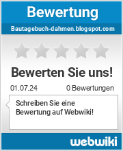 Bewertungen zu bautagebuch-dahmen.blogspot.com