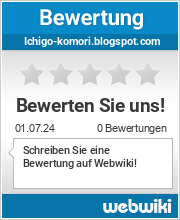 Bewertungen zu ichigo-komori.blogspot.com