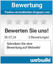 Bewertungen zu pauline-wirsindhelden.blogspot.com