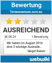 Bewertungen zu terranovatours.com.au