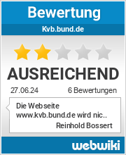 Bewertungen zu kvb.bund.de