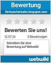 Bewertungen zu derbuecherwahn.blogspot.com
