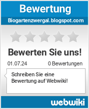 Bewertungen zu biogartenzwergal.blogspot.com