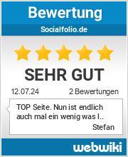 Bewertungen zu socialfolio.de