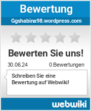 Bewertungen zu ggshabina98.wordpress.com