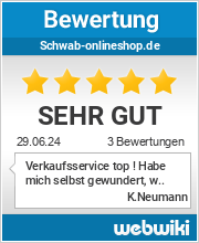 Bewertungen zu schwab-onlineshop.de
