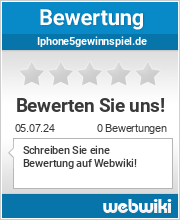 Bewertungen zu iphone5gewinnspiel.de