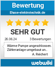 Bewertungen zu ehase-elektrotechnik.de
