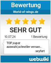 Bewertungen zu world-of-wings.de
