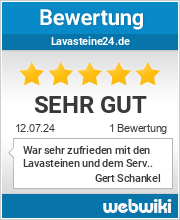 Bewertungen zu lavasteine24.de