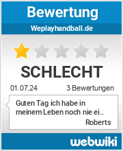 Bewertungen zu weplayhandball.de