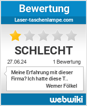 Bewertungen zu laser-taschenlampe.com