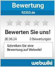 Bewertungen zu 92353.de