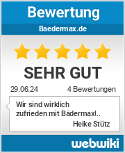 Bewertungen zu baedermax.de