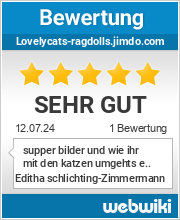 Bewertungen zu lovelycats-ragdolls.jimdo.com