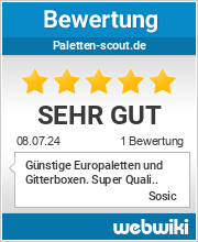Bewertungen zu paletten-scout.de