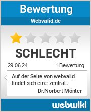 Bewertungen zu webvalid.de
