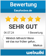 Bewertungen zu easyfosbos.de