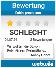 Bewertungen zu robin-green.com