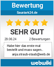 Bewertungen zu saustark24.de