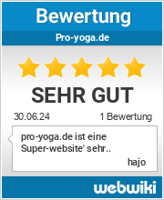Bewertungen zu pro-yoga.de
