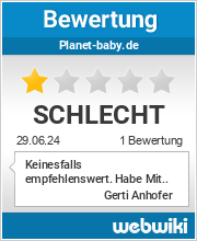 Bewertungen zu planet-baby.de