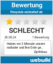 Bewertungen zu ponyclub-selztalhof.de