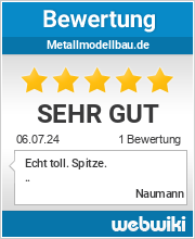 Bewertungen zu metallmodellbau.de