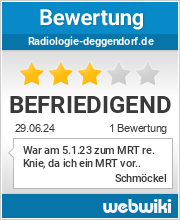 Bewertungen zu radiologie-deggendorf.de