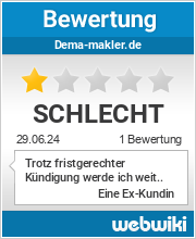 Bewertungen zu dema-makler.de