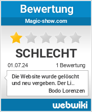Bewertungen zu magic-show.com