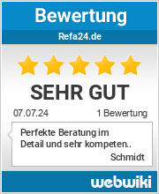 Bewertungen zu refa24.de