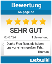 Bewertungen zu ro-page.de