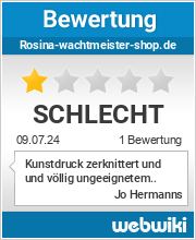 Bewertungen zu rosina-wachtmeister-shop.de