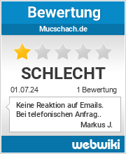 Bewertungen zu mucschach.de