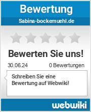Bewertungen zu sabina-bockemuehl.de