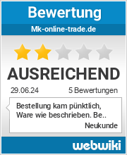 Bewertungen zu mk-online-trade.de