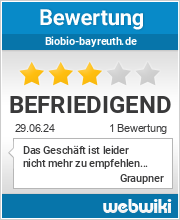 Bewertungen zu biobio-bayreuth.de