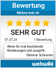 Bewertungen zu mickey-bob.de