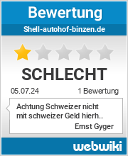 Bewertungen zu shell-autohof-binzen.de