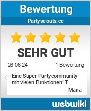 Bewertungen zu partyscouts.cc