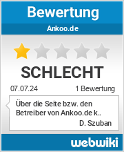 Bewertungen zu ankoo.de