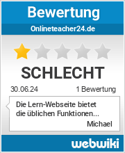 Bewertungen zu onlineteacher24.de