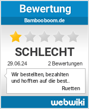 Bewertungen zu bambooboom.de