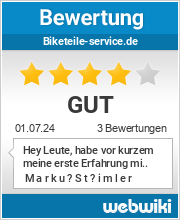 Bewertungen zu biketeile-service.de
