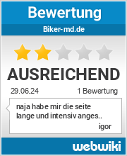 Bewertungen zu biker-md.de
