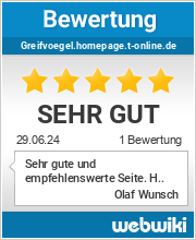 Bewertungen zu greifvoegel.homepage.t-online.de